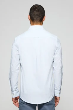 Polo Club Chemises*Chemise à rayures Yale bleu clair avec logo brodé Rigby Go Bleu Ciel