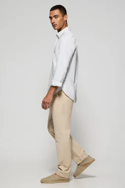 Polo Club Chemises*Chemise à rayures Yale grise claire avec logo brodé Rigby Go Gris clair