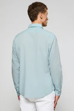 Polo Club Chemises*Chemise Regular en lin et coton avec broderie Rigby Go Aigue-Marine