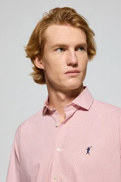 Polo Club Chemises*Chemise Arizona à carreaux Vichy avec broderie Rigby Go Orange clair