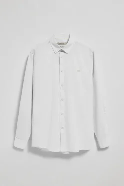 Polo Club Chemises*Chemise he Regular en lin et coton avec logo brodé Blanc