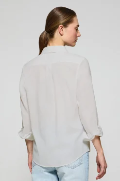 Polo Club Chemises*Chemise he Regular en lin et coton avec broderie Rigby Go Blanc