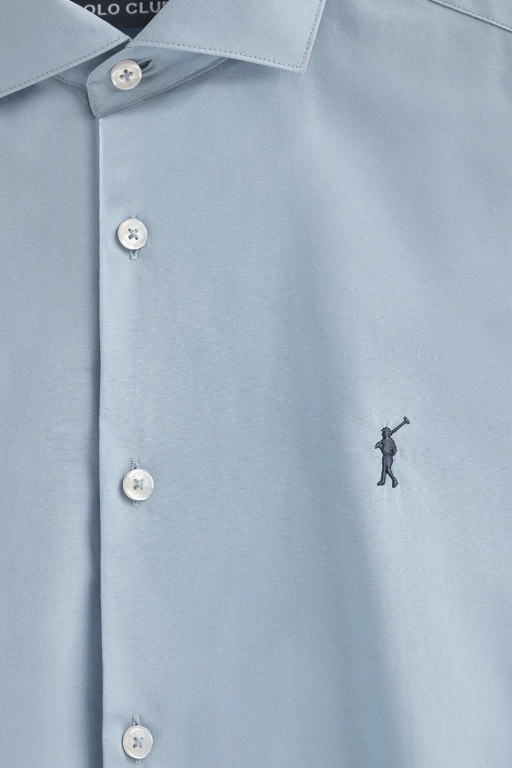 Polo Club Chemises*Chemise en popeline et coupe slim avec logo Rigby Go Bleu Ciel