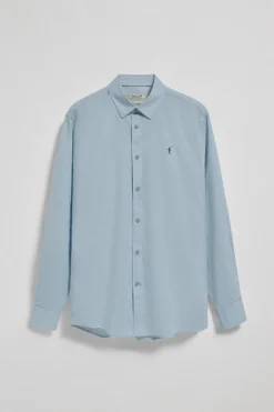Polo Club Chemises*Chemise bleu clair Regular en lin et coton avec broderie Rigby Go Bleu Ciel