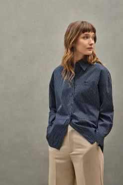Polo Club Chemises*Chemise à coupe décontractée et col classique Bleu Marine