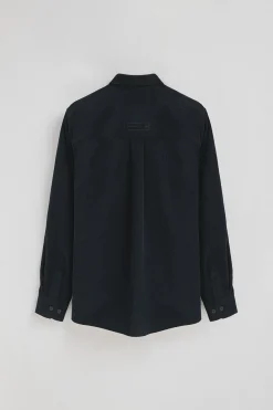 Polo Club Chemises*Chemise en velours côtelé à col français et logo Bleu Marine