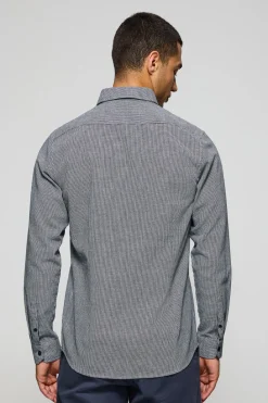 Polo Club Chemises*Chemise Williams pied-de-poule avec logo Rigby Go brodé Bleu Marine