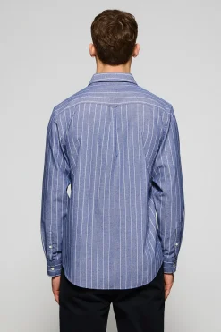 Polo Club Chemises*Chemise e St James rayée Regular fit avec logo Rigby Go Bleu