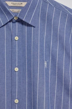 Polo Club Chemises*Chemise e St James rayée Regular fit avec logo Rigby Go Bleu