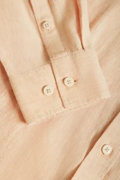 Polo Club Chemises*Chemise couleur e en lin et coton avec détails Rigby Go Mandarin