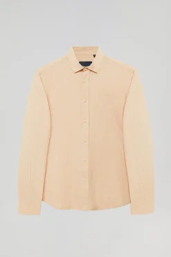 Polo Club Chemises*Chemise couleur e en lin et coton avec détails Rigby Go Mandarin