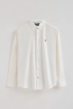 Polo Club Chemises*Chemise écrue en popeline et coupe regular avec logo Rigby Go Beige