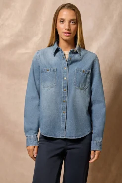 Polo Club Chemises*Chemise denim avec deux poches et détail Jeans
