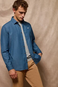 Polo Club Chemises*Chemise en denim avec poche et détail Jeans
