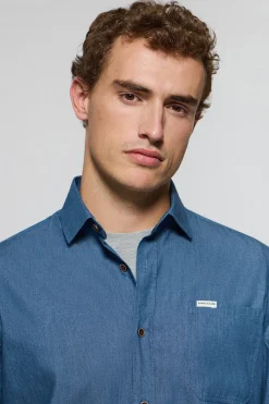 Polo Club Chemises*Chemise en denim avec poche et détail Jeans