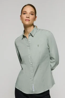 Polo Club Chemises*Chemise en popeline Slim Fit avec broderie Rigby Go Vert jade