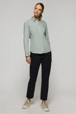 Polo Club Chemises*Chemise en popeline Slim Fit avec broderie Rigby Go Vert jade