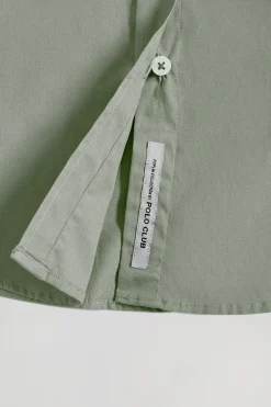 Polo Club Chemises*Chemise en popeline Slim Fit avec broderie Rigby Go Vert jade