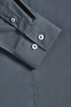 Polo Club Chemises*Chemise en popeline Slim Fit bleu avec broderie Rigby Go Denim