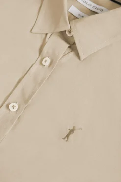 Polo Club Chemises*Chemise en popeline Slim Fit avec broderie Rigby Go Beige