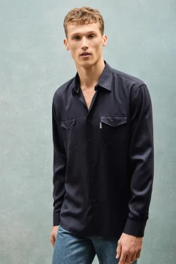 Polo Club Chemises*Chemise Franklin à poches Regular fit Bleu Marine
