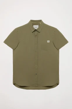 Polo Club Chemises*Chemise en lin avec poche sur la poitrine Kaki