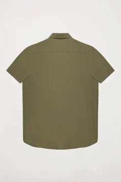 Polo Club Chemises*Chemise en lin avec poche sur la poitrine Kaki