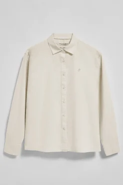 Polo Club Chemises*Chemise loose en lin et coton avec monogramme brodé Beige