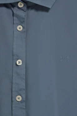 Polo Club Chemises*Chemise loose fit couleur bleu avec logo block Denim