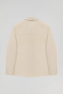 Polo Club Chemises*Chemise loose fit couleur à poches et détail Sable