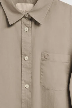 Polo Club Chemises*Chemise loose fit Simona avec un monogramme brodé PC Camel