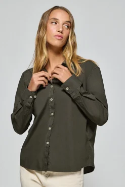 Polo Club Chemises*Chemise loose fit e avec logo block Vert