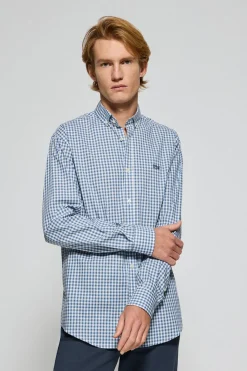 Polo Club Chemises*Chemise Mataró e à carreaux Vichy avec logo Bleu