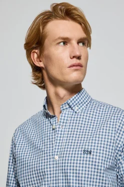Polo Club Chemises*Chemise Mataró e à carreaux Vichy avec logo Bleu