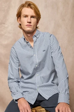 Polo Club Chemises*Chemise Mataró e à carreaux Vichy avec logo Bleu