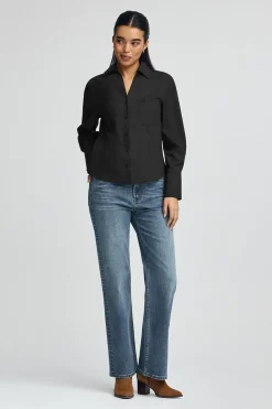 Polo Club Chemises*Chemise e à coupe slim et col en V Noir