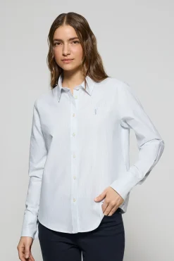 Polo Club Chemises*Chemise Oxford à rayures es avec logo Rigby Go Bleu