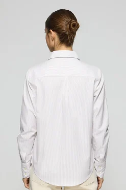 Polo Club Chemises*Chemise Oxford à rayures marron avec logo Rigby Go Brun