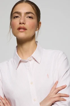 Polo Club Chemises*Chemise Oxford à rayures s avec logo Rigby Go Rose