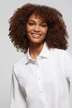 Polo Club Chemises*Chemise Oxford he à logo brodé Blanc