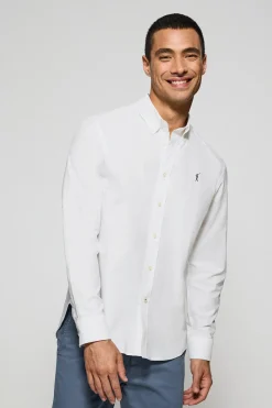 Polo Club Chemises*Chemise Oxford he avec logo brodé Rigby Go Blanc