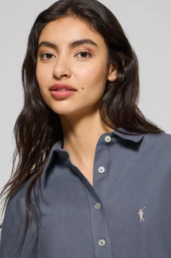 Polo Club Chemises*Chemise Oxford Sabina avec logo brodé Rigby Go Bleu