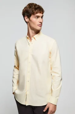 Polo Club Chemises*Chemise Oxford jaune avec logo Rigby Go Jaune tendre