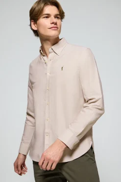 Polo Club Chemises*Chemise Oxford marron avec logo brodé Rigby Go Brun