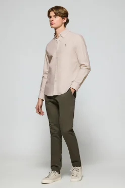 Polo Club Chemises*Chemise Oxford marron avec logo brodé Rigby Go Brun