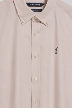 Polo Club Chemises*Chemise Oxford marron avec logo brodé Rigby Go Brun