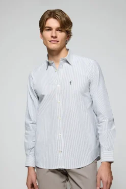 Polo Club Chemises*Chemise Oxford rayée e Yale avec logo brodé Rigby Go Gris