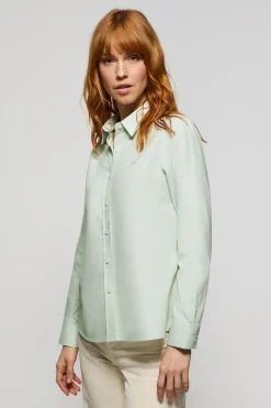 Polo Club Chemises*Chemise Oxford à logo brodé Vert Clair