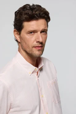 Polo Club Chemises*Chemise rayée Oxford tendre avec broderie Orange