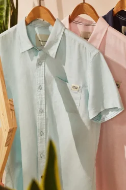 Polo Club Chemises*Chemise rose en lin avec poche sur la poitrine Rose clair